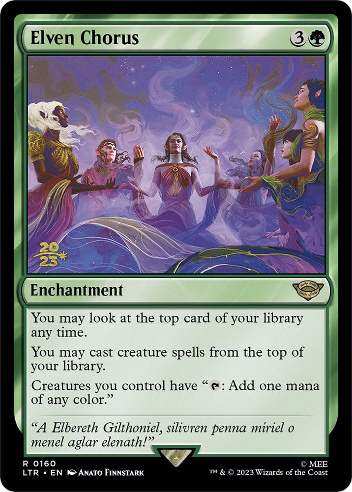 Elven Chorus [The Lord of the Rings: Tales of Middle-Earth Prerelease Promos] | Clutch Gaming