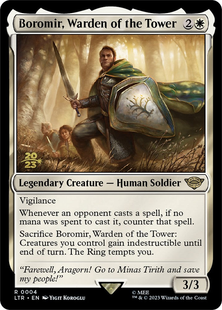 Boromir, Warden of the Tower [The Lord of the Rings: Tales of Middle-Earth Prerelease Promos] | Clutch Gaming