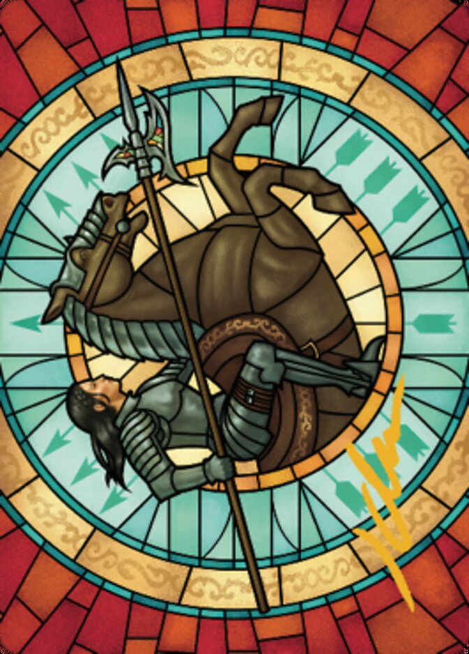 Tori D'Avenant, Fury Rider Art Card (Gold-Stamped Signature) [Dominaria United Art Series] | Clutch Gaming