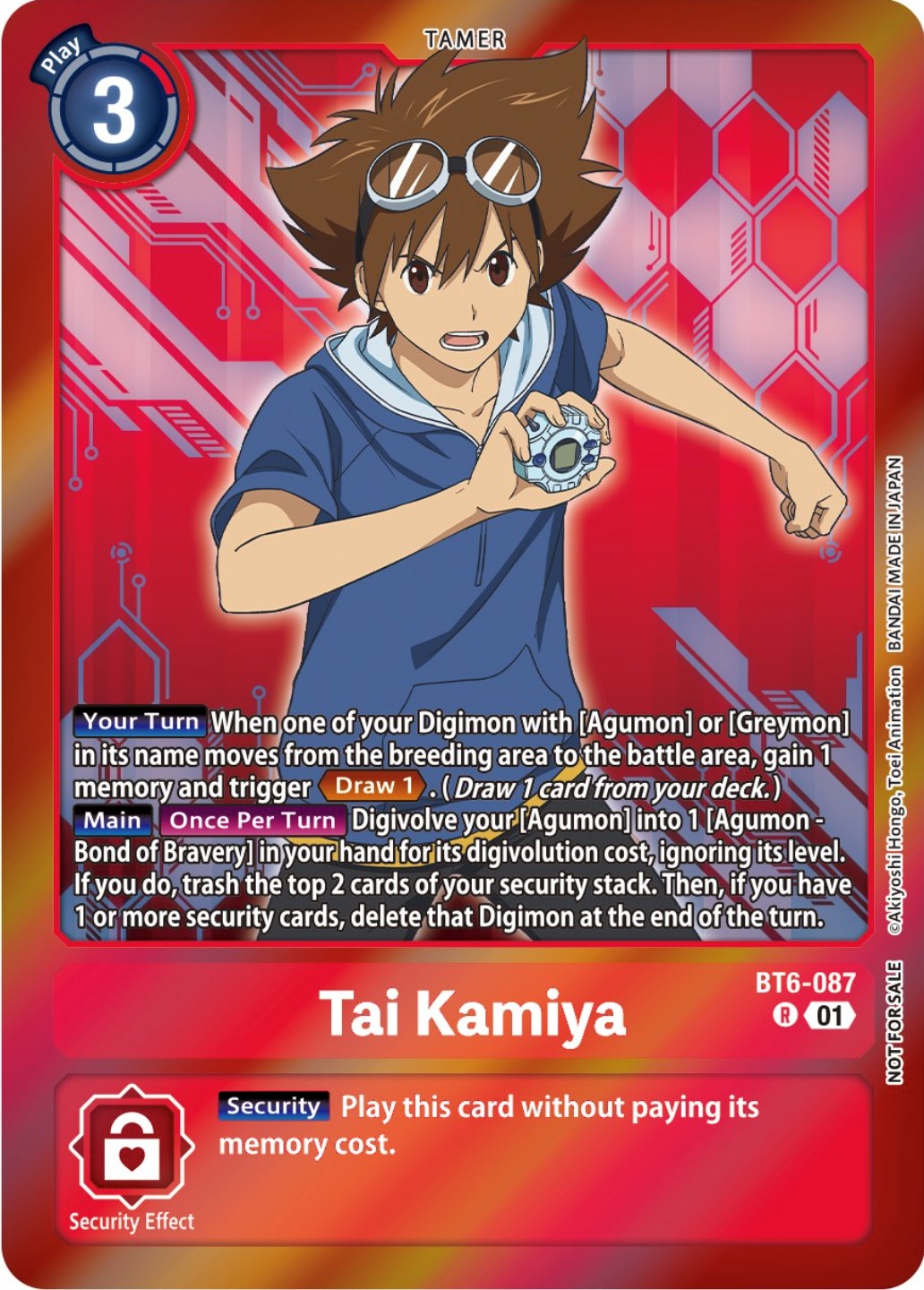 Tai Kamiya [BT6-087] (Event Pack 5) [Double Diamond Promos] | Clutch Gaming