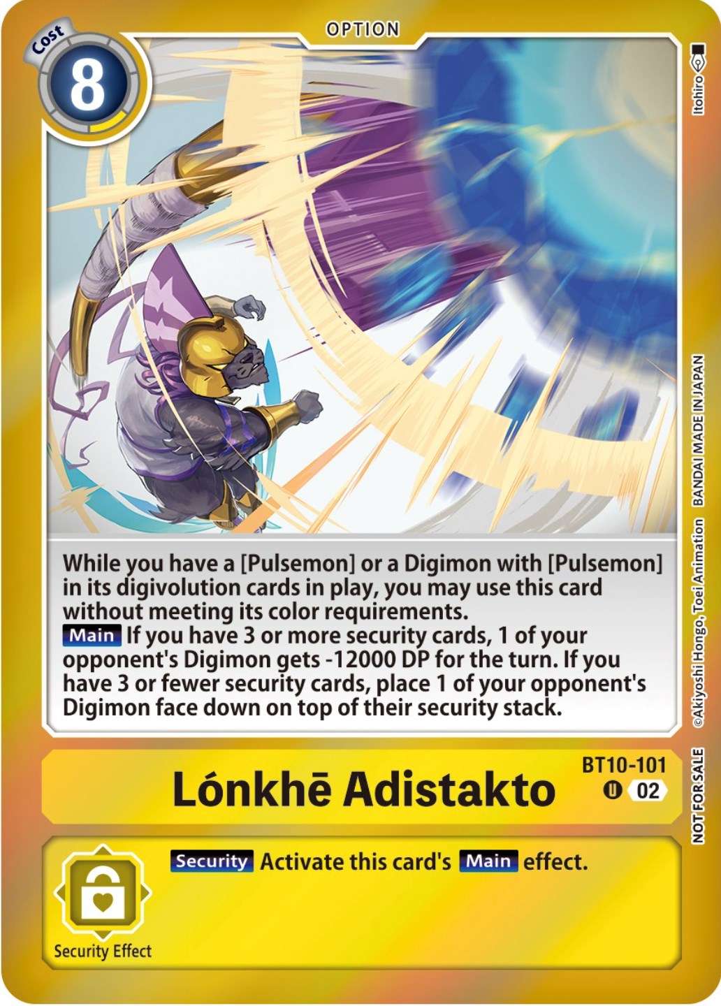 Lonkhe Adistakto [BT10-101] (Event Pack 5) [Xros Encounter Pre-Release Cards] | Clutch Gaming