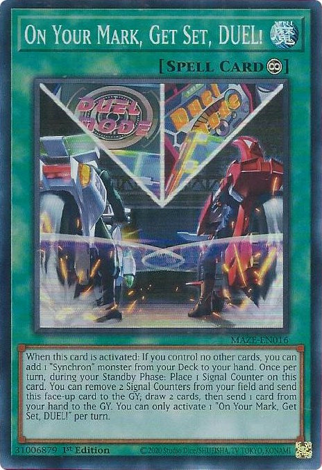 On Your Mark, Get Set, DUEL! [MAZE-EN016] Super Rare | Clutch Gaming