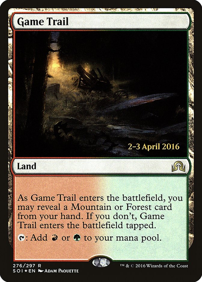 Game Trail [Shadows over Innistrad Prerelease Promos] | Clutch Gaming