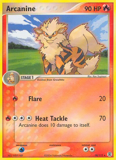 Arcanine (18/112) [EX: FireRed & LeafGreen] | Clutch Gaming