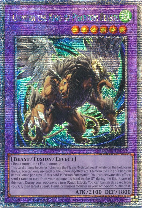 Chimera the King of Phantom Beasts [DUNE-EN033] Quarter Century Secret Rare | Clutch Gaming