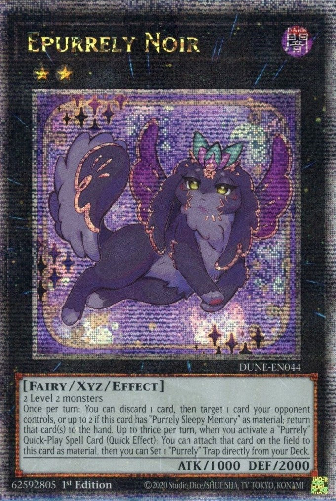 Epurrely Noir [DUNE-EN044] Quarter Century Secret Rare | Clutch Gaming