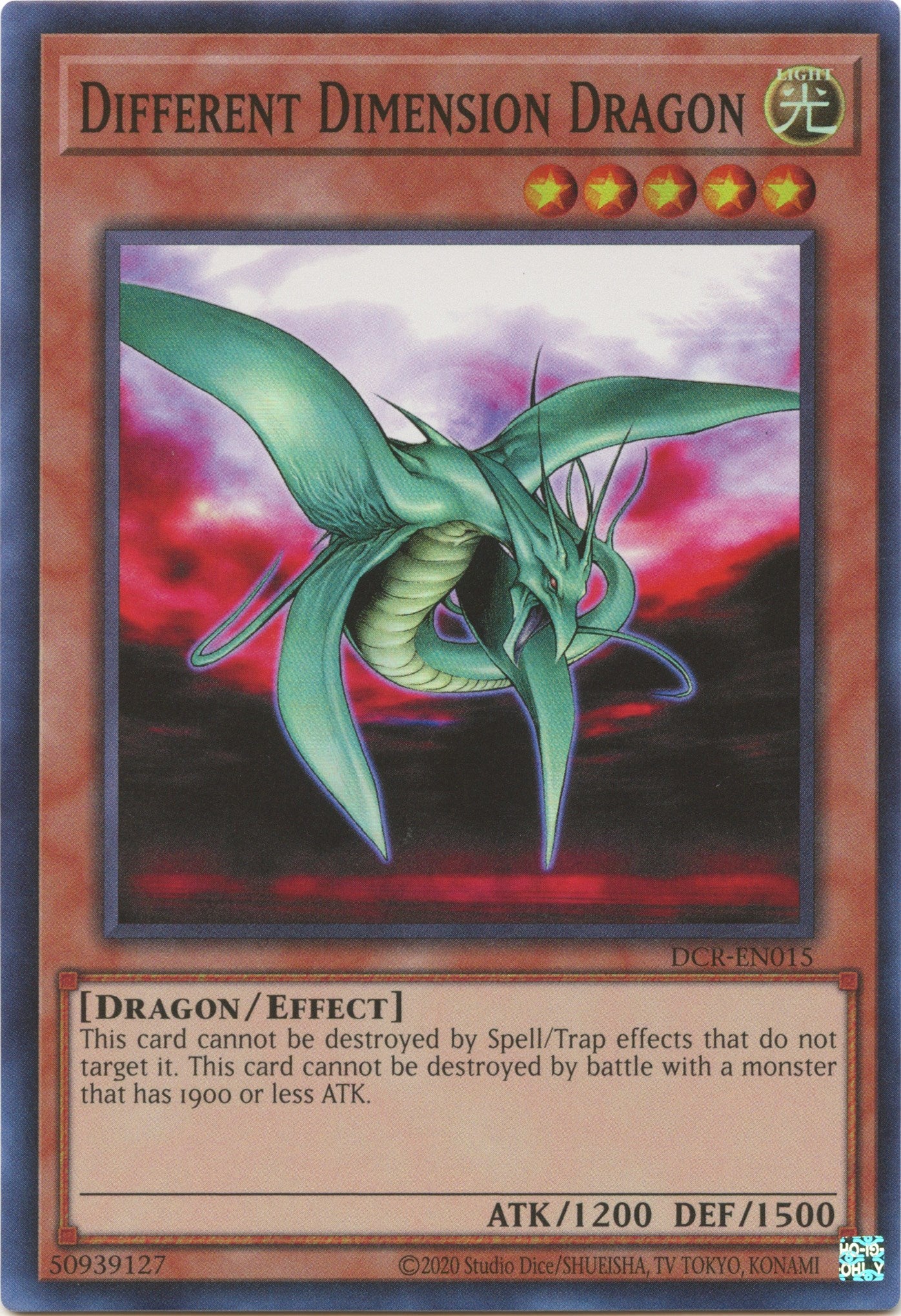 Different Dimension Dragon (25th Anniversary) [DCR-EN015] Super Rare | Clutch Gaming