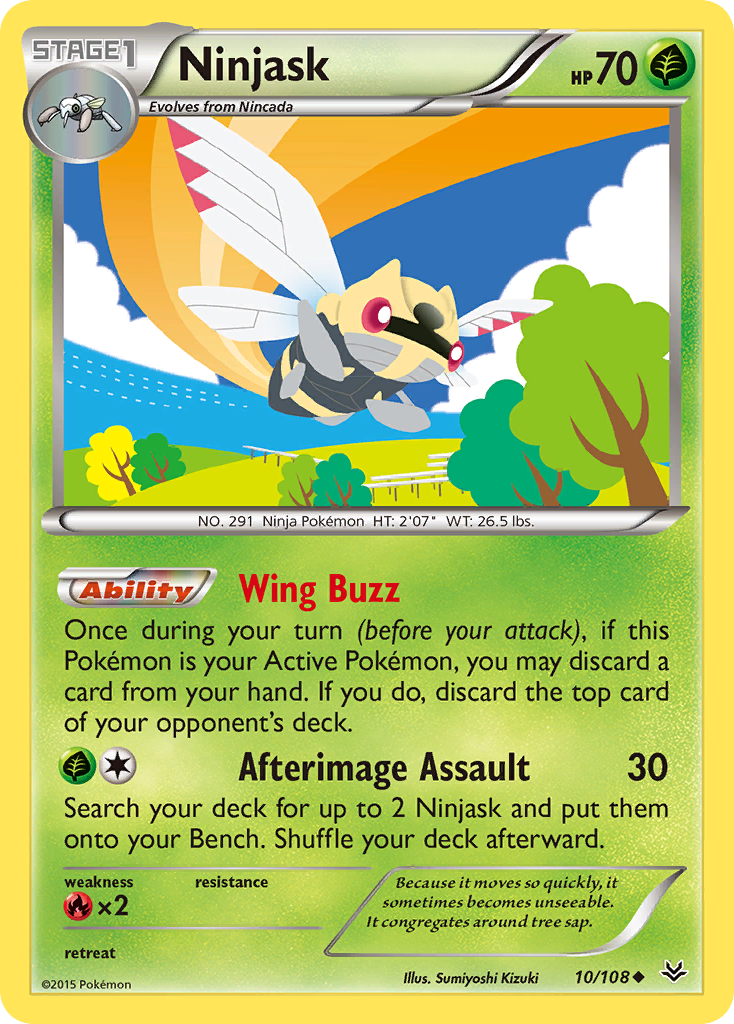 Ninjask (10/108) [XY: Roaring Skies] | Clutch Gaming