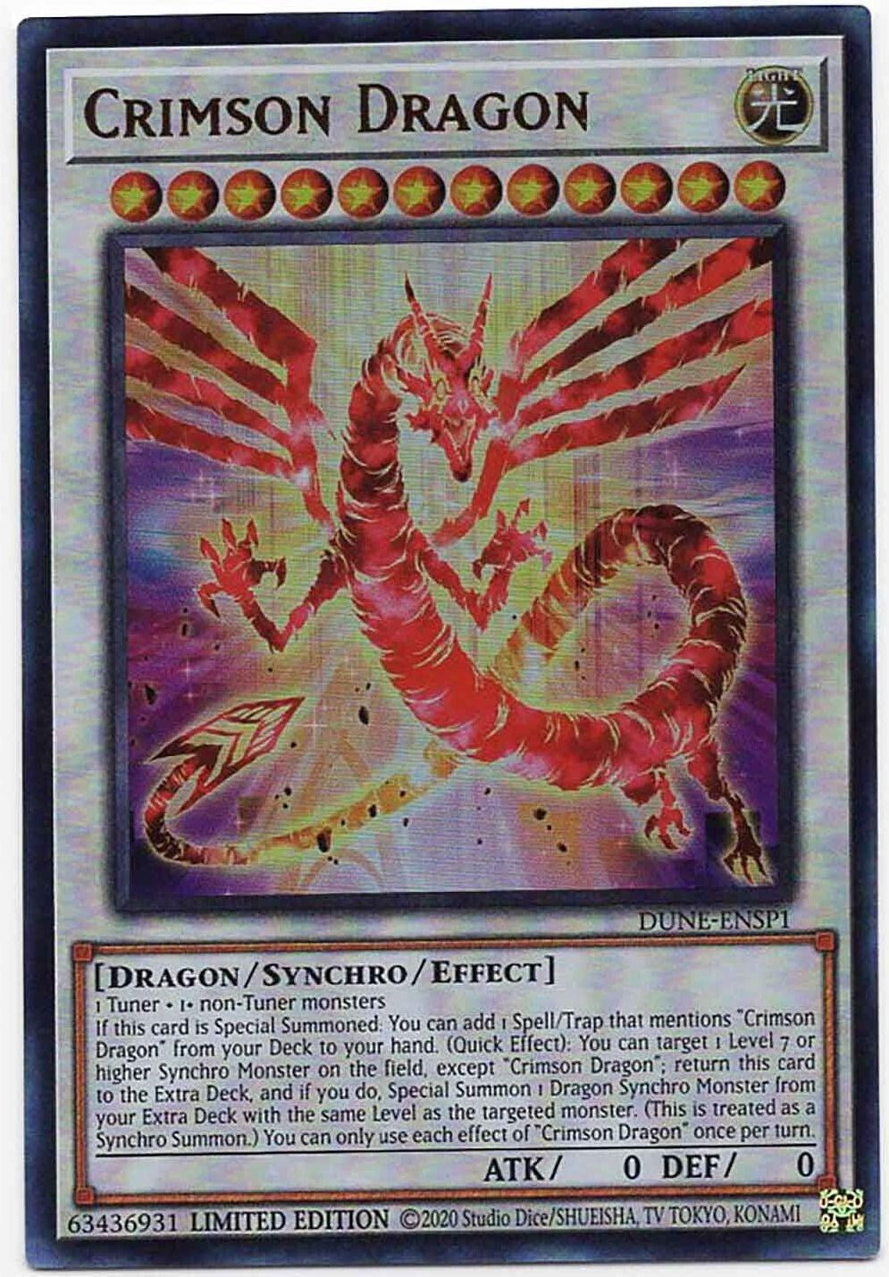 Crimson Dragon [DUNE-ENSP1] Ultra Rare | Clutch Gaming