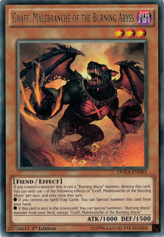 Graff, Malebranche of the Burning Abyss [DUEA-EN083] Rare | Clutch Gaming