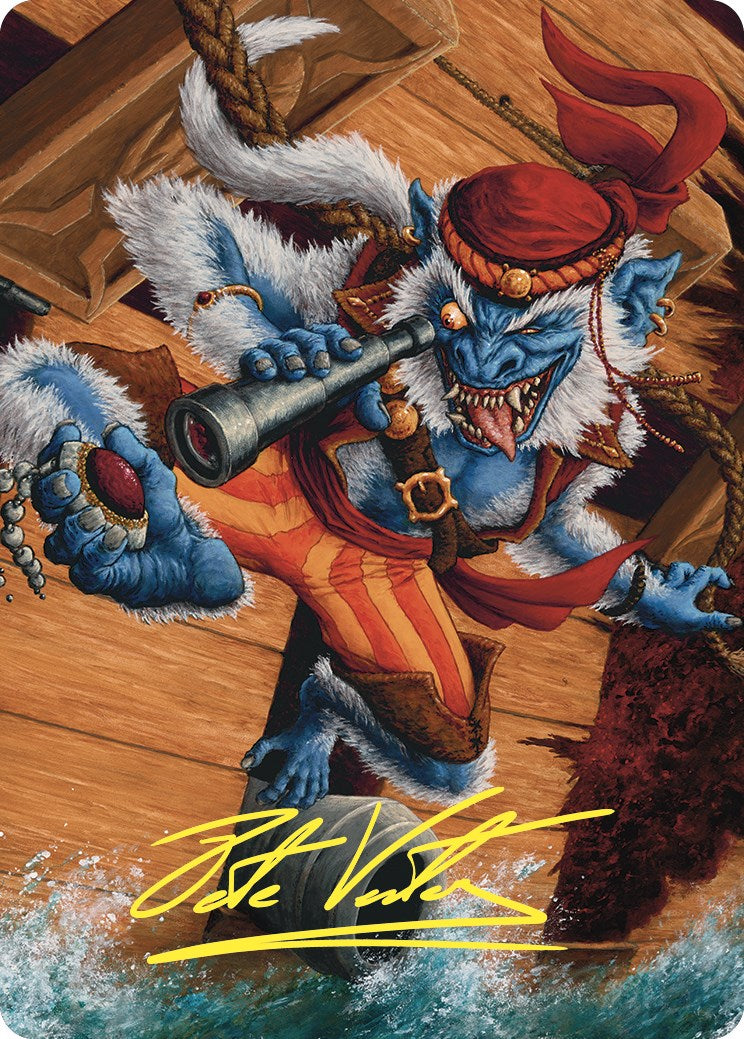 Treasure Nabber Art Card (Gold-Stamped Signature) [Commander Masters Art Series] | Clutch Gaming