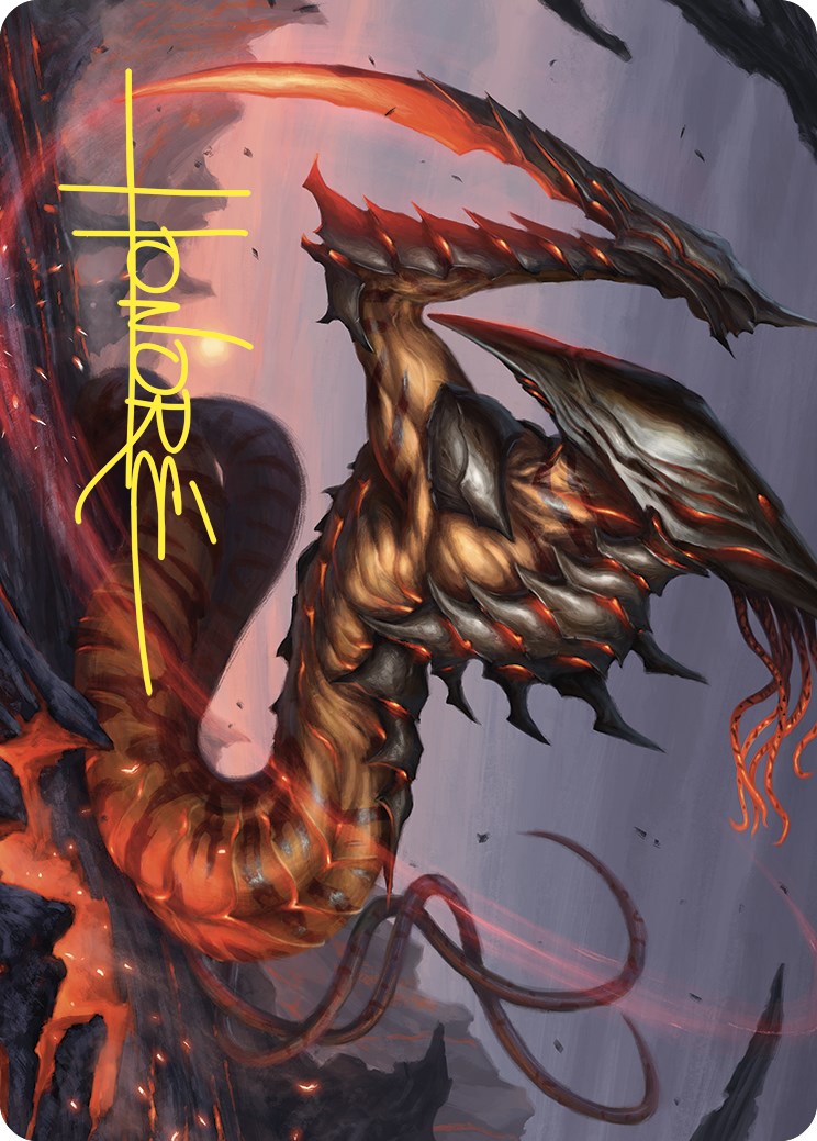 Blade Sliver Art Card (Gold-Stamped Signature) [Commander Masters Art Series] | Clutch Gaming