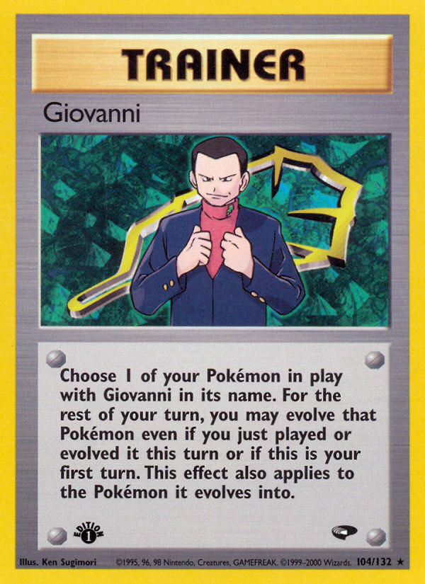 Giovanni (104/132) [Gym Challenge 1st Edition] | Clutch Gaming