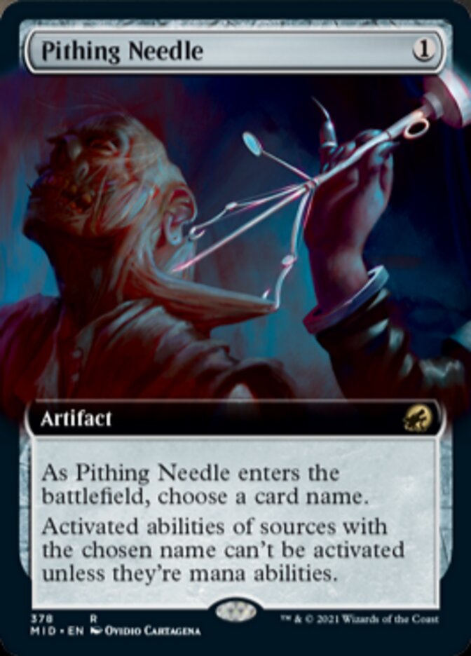 Pithing Needle (Extended Art) [Innistrad: Midnight Hunt] | Clutch Gaming