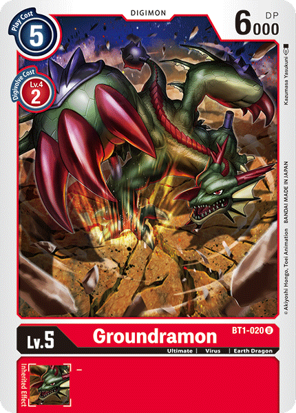 Groundramon [BT1-020] [Release Special Booster Ver.1.0] | Clutch Gaming