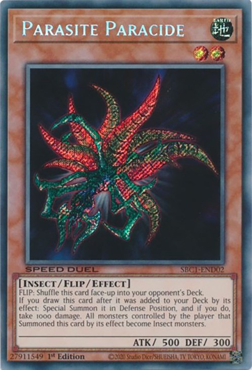 Parasite Paracide [SBC1-END02] Secret Rare | Clutch Gaming