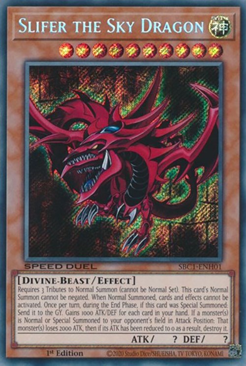 Slifer the Sky Dragon [SBC1-ENH01] Secret Rare | Clutch Gaming