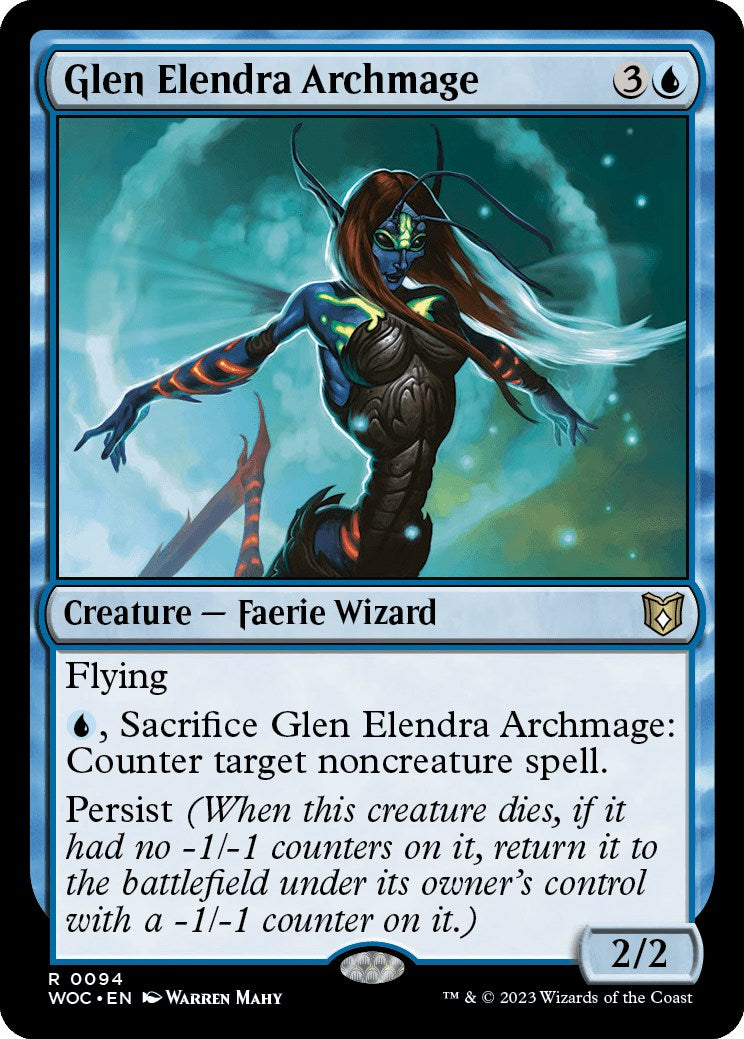 Glen Elendra Archmage [Wilds of Eldraine Commander] | Clutch Gaming