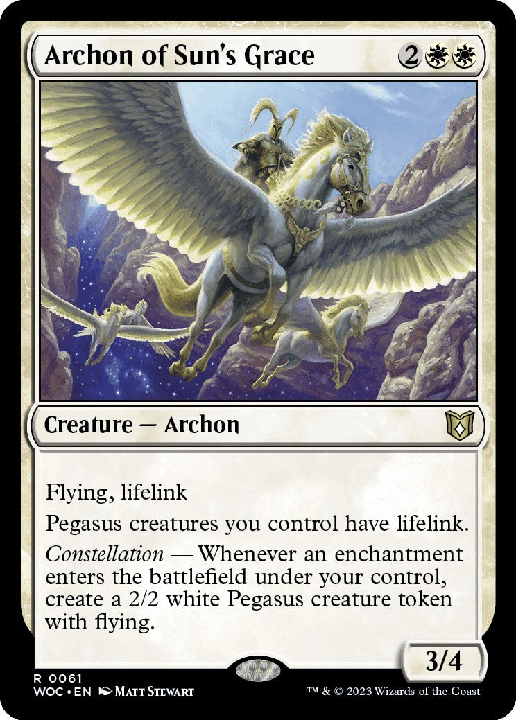 Archon of Sun's Grace [Wilds of Eldraine Commander] | Clutch Gaming