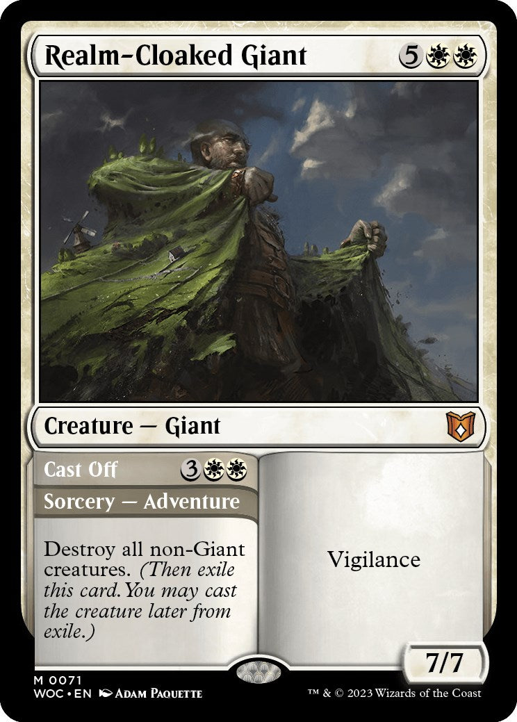 Realm-Cloaked Giant // Cast Off [Wilds of Eldraine Commander] | Clutch Gaming