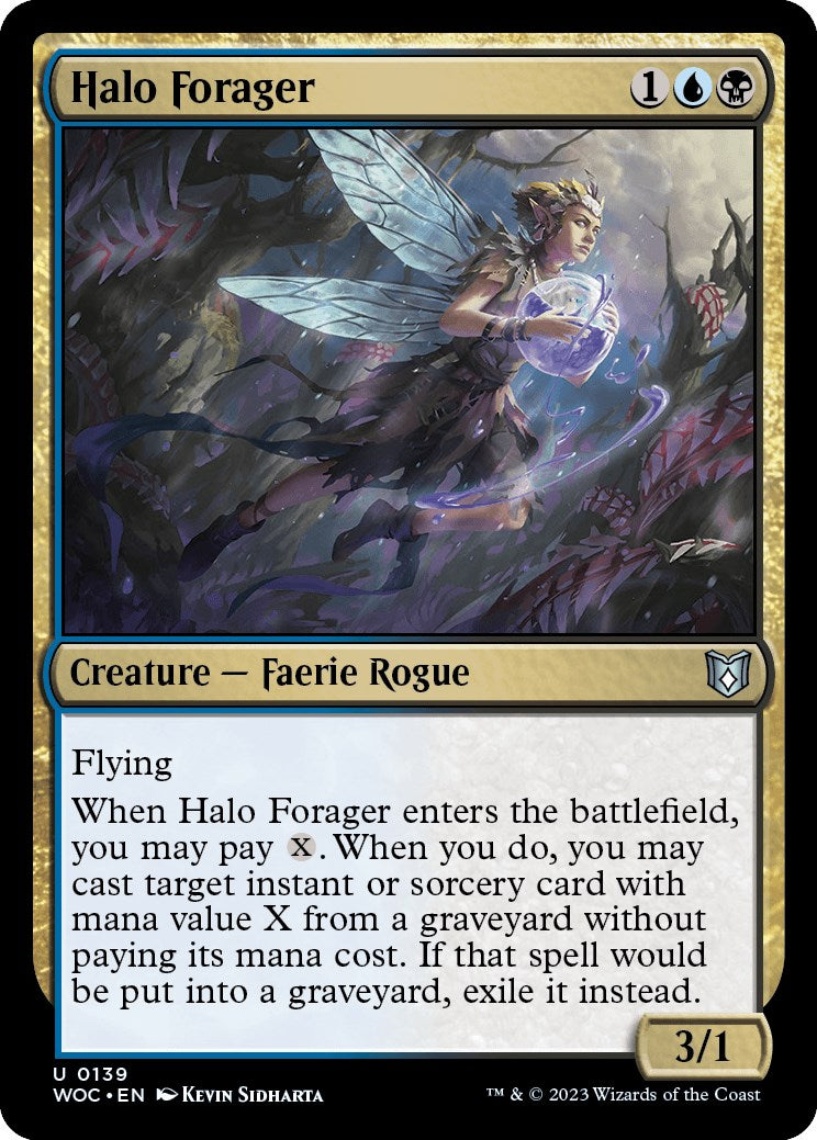 Halo Forager [Wilds of Eldraine Commander] | Clutch Gaming