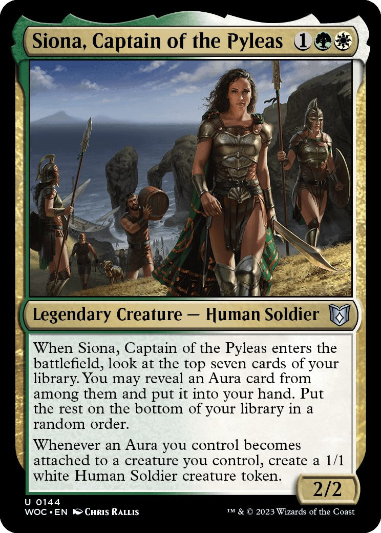 Siona, Captain of the Pyleas [Wilds of Eldraine Commander] | Clutch Gaming