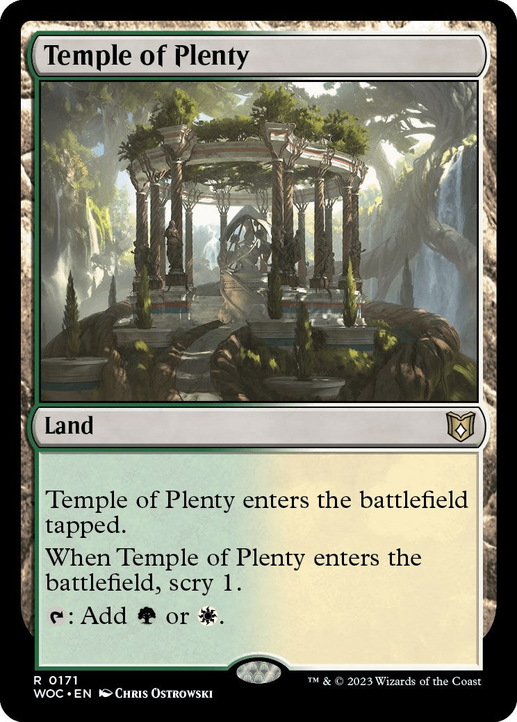 Temple of Plenty [Wilds of Eldraine Commander] | Clutch Gaming