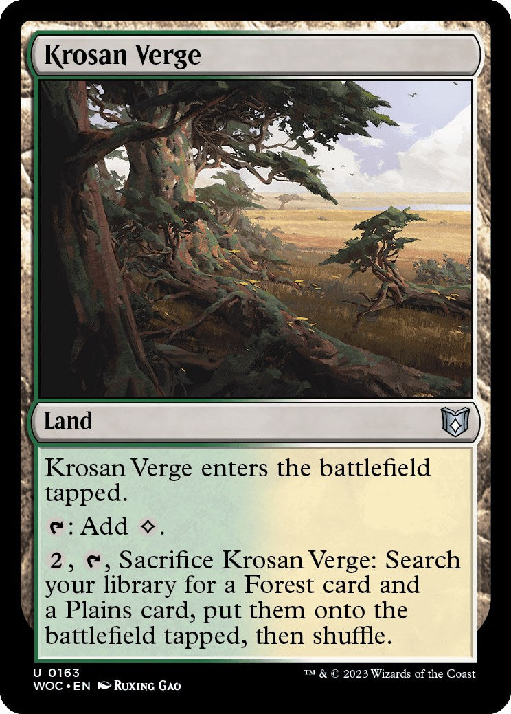 Krosan Verge [Wilds of Eldraine Commander] | Clutch Gaming