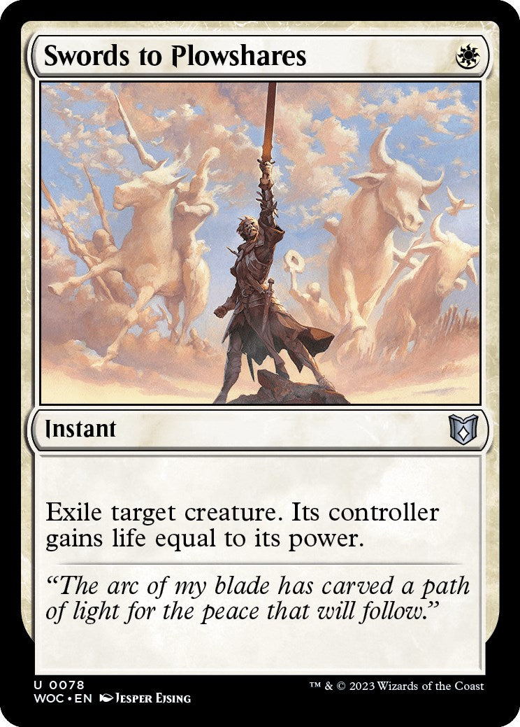 Swords to Plowshares [Wilds of Eldraine Commander] | Clutch Gaming