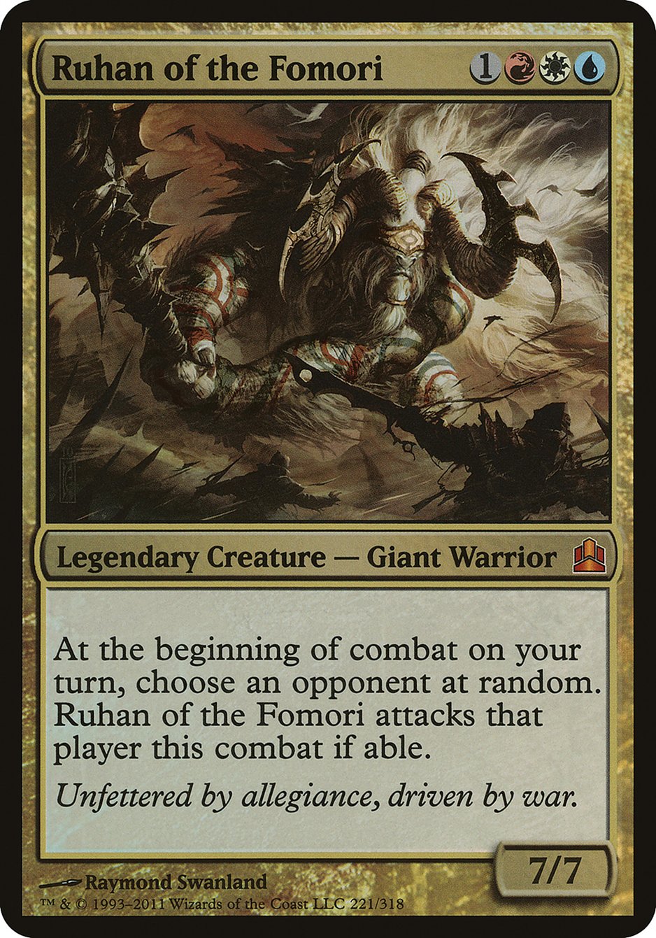 Ruhan of the Fomori (Oversized) [Commander 2011 Oversized] | Clutch Gaming