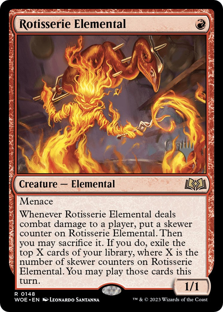 Rotisserie Elemental (Promo Pack) [Wilds of Eldraine Promos] | Clutch Gaming