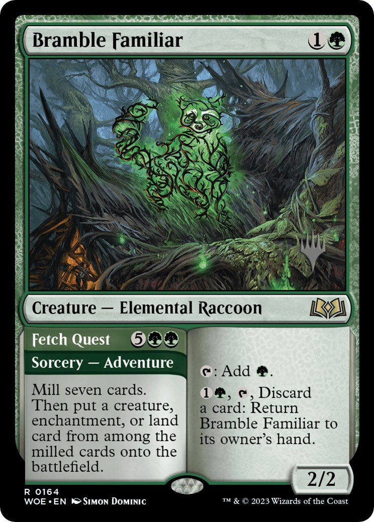 Bramble Familiar // Fetch Quest (Promo Pack) [Wilds of Eldraine Promos] | Clutch Gaming