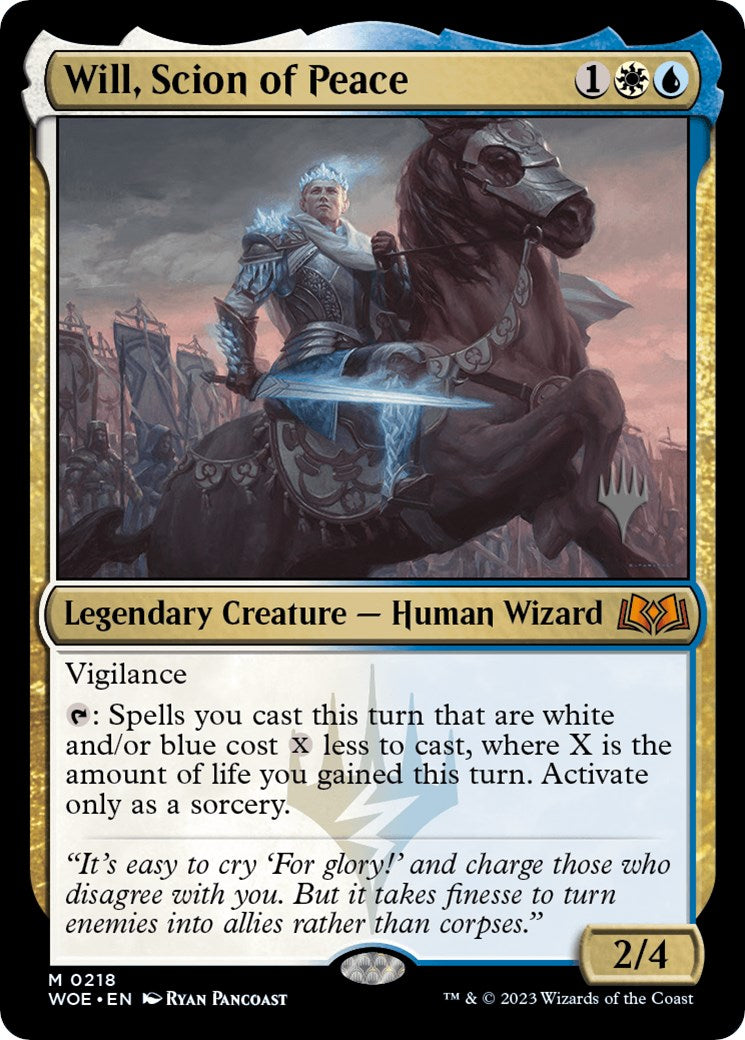 Will, Scion of Peace (Promo Pack) [Wilds of Eldraine Promos] | Clutch Gaming