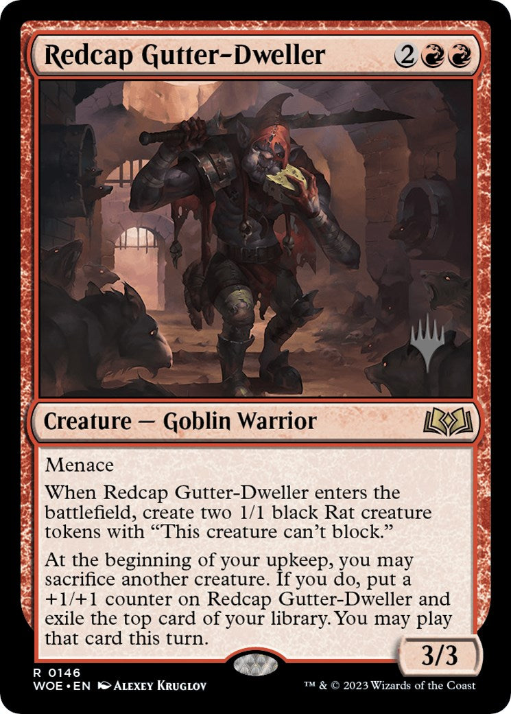 Redcap Gutter-Dweller (Promo Pack) [Wilds of Eldraine Promos] | Clutch Gaming