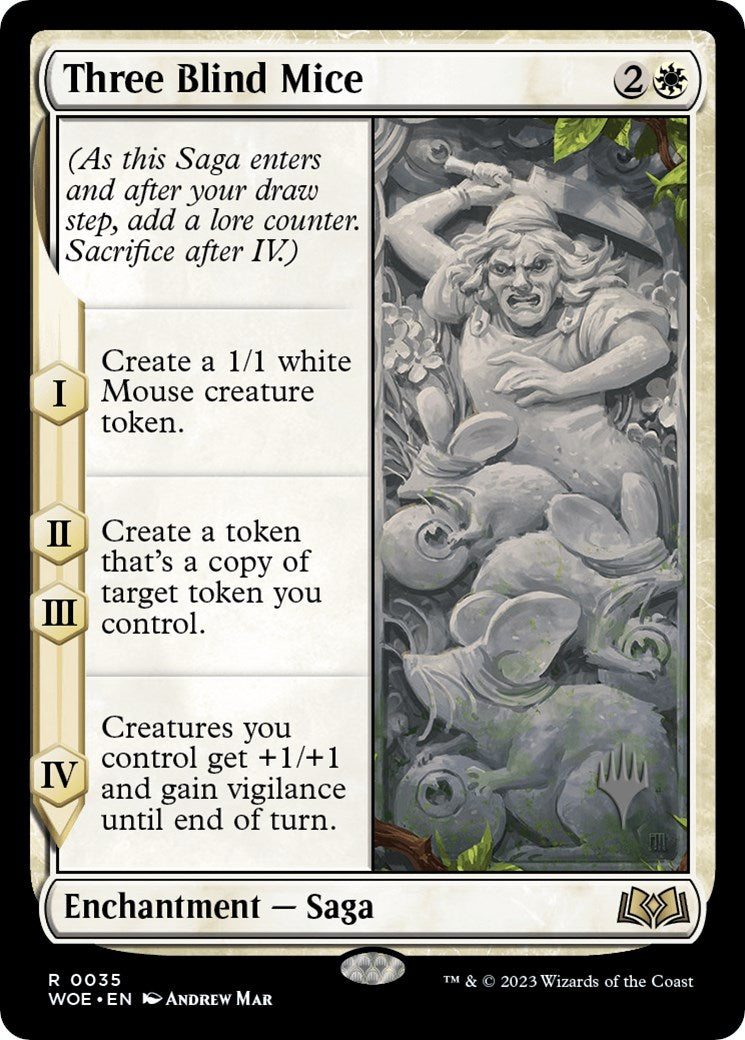 Three Blind Mice (Promo Pack) [Wilds of Eldraine Promos] | Clutch Gaming