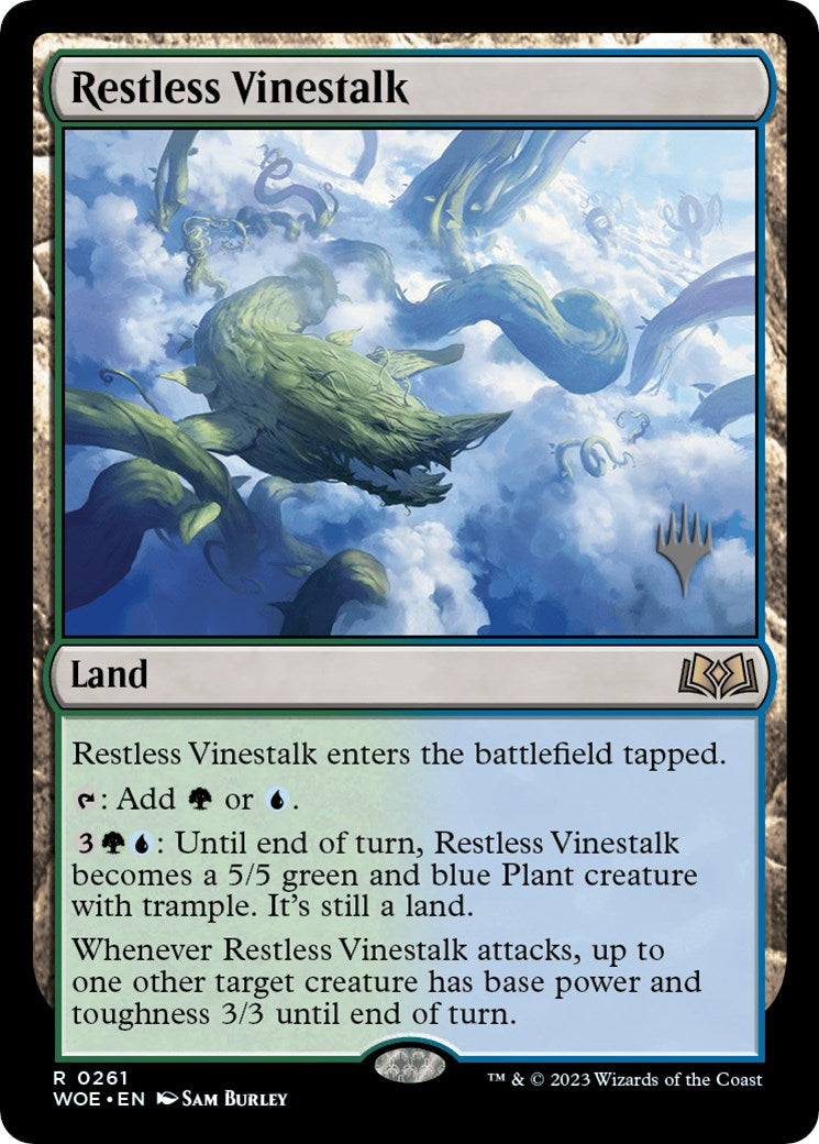 Restless Vinestalk (Promo Pack) [Wilds of Eldraine Promos] | Clutch Gaming