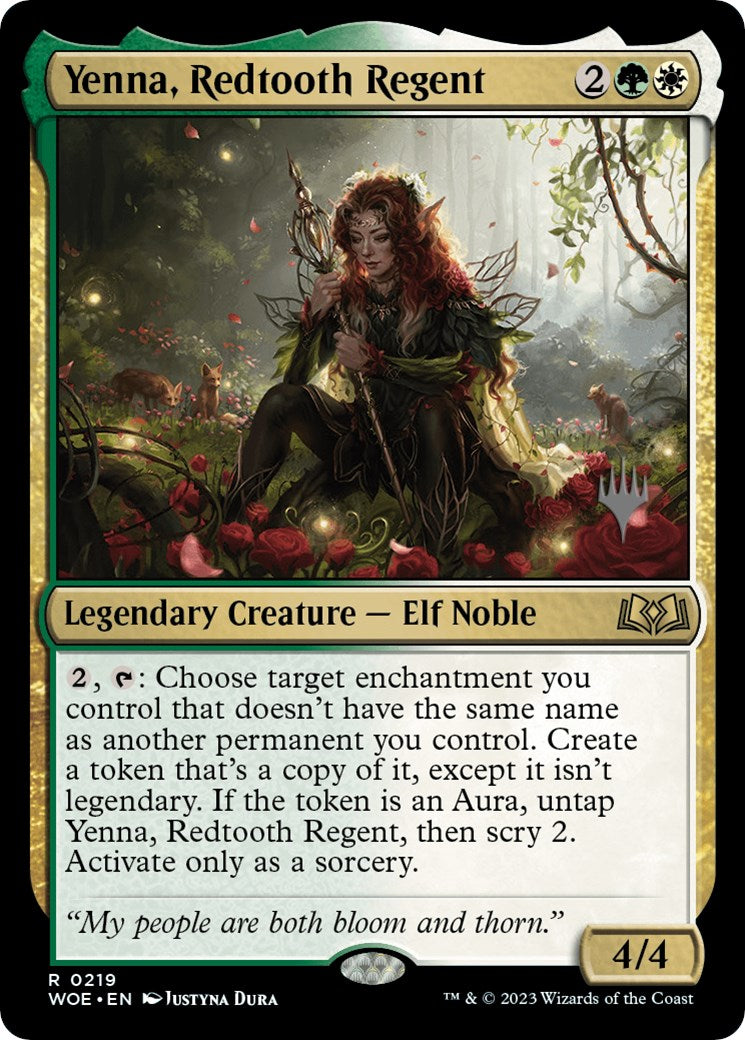 Yenna, Redtooth Regent (Promo Pack) [Wilds of Eldraine Promos] | Clutch Gaming