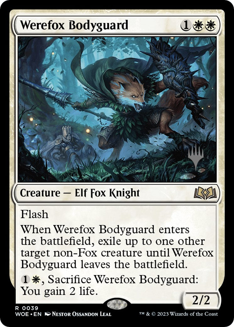 Werefox Bodyguard (Promo Pack) [Wilds of Eldraine Promos] | Clutch Gaming