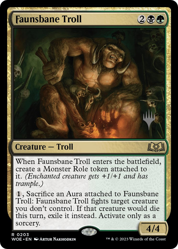 Faunsbane Troll (Promo Pack) [Wilds of Eldraine Promos] | Clutch Gaming