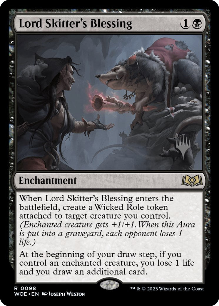 Lord Skitter's Blessing (Promo Pack) [Wilds of Eldraine Promos] | Clutch Gaming