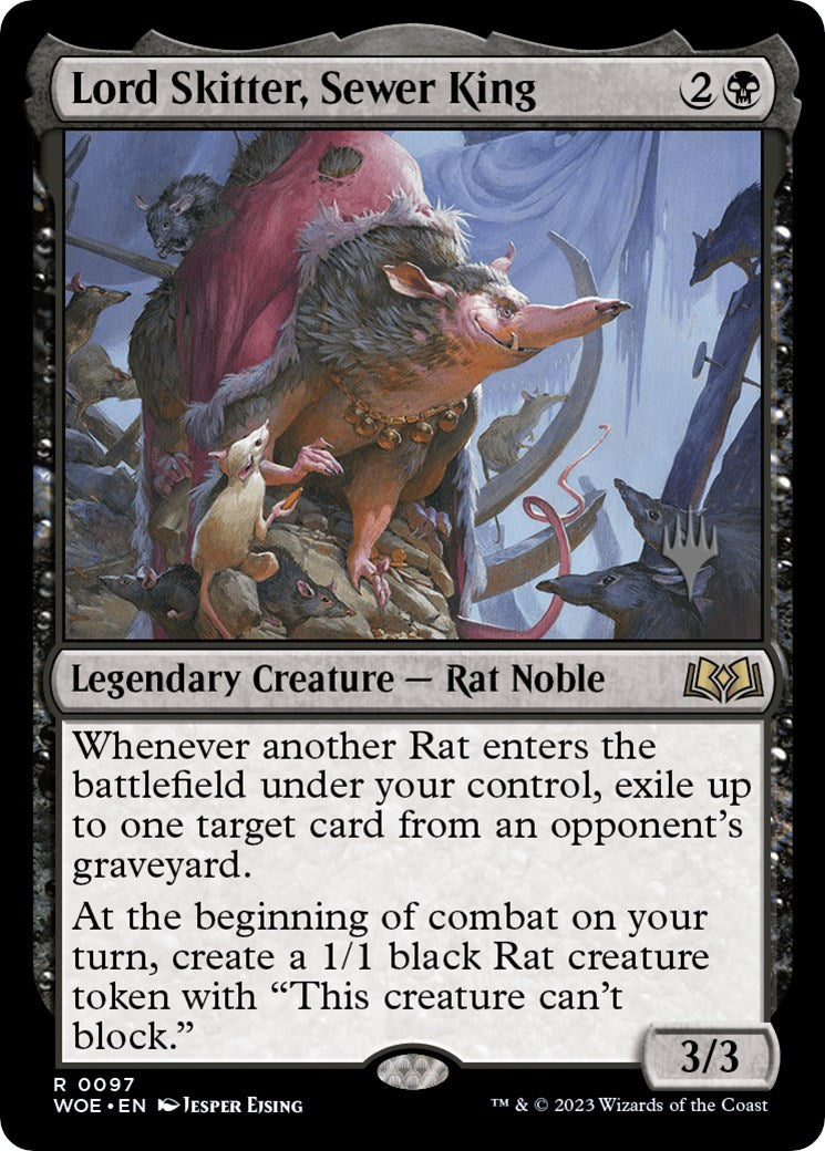 Lord Skitter, Sewer King (Promo Pack) [Wilds of Eldraine Promos] | Clutch Gaming