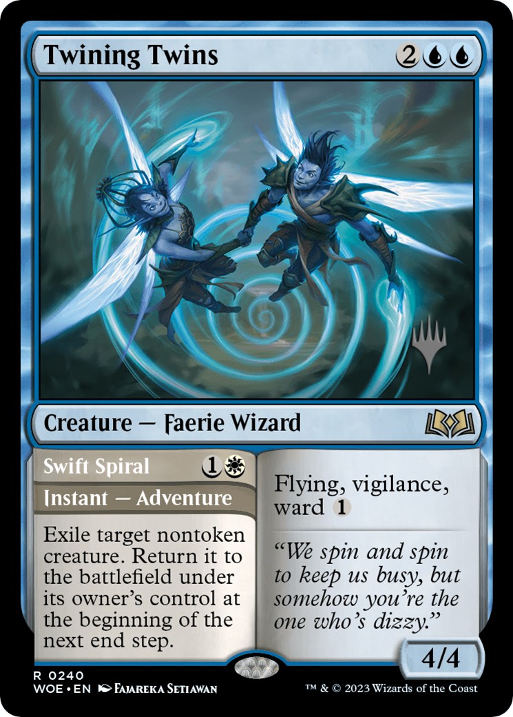 Twining Twins // Swift Spiral (Promo Pack) [Wilds of Eldraine Promos] | Clutch Gaming