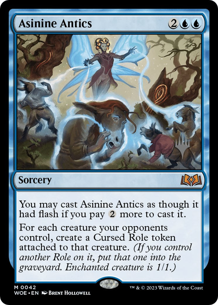 Asinine Antics (Promo Pack) [Wilds of Eldraine Promos] | Clutch Gaming