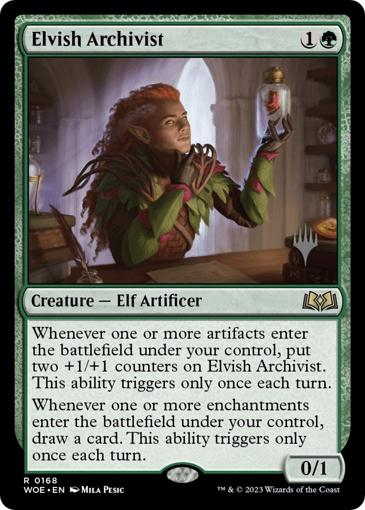 Elvish Archivist (Promo Pack) [Wilds of Eldraine Promos] | Clutch Gaming