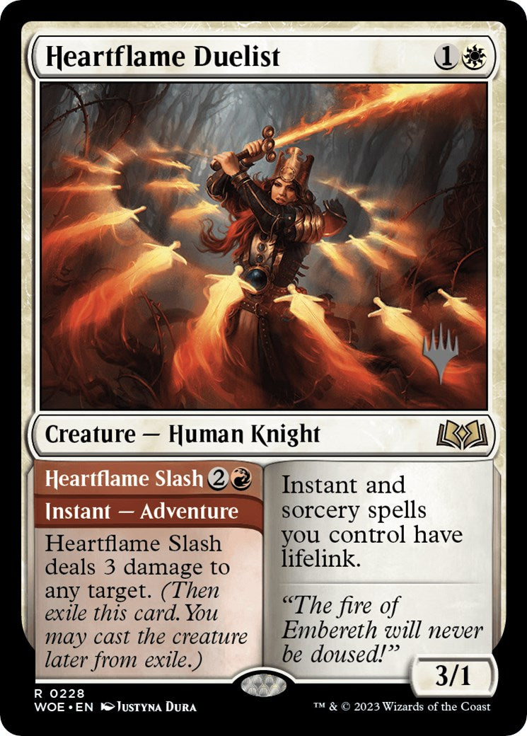 Heartflame Duelist // Heatflame Duelist (Promo Pack) [Wilds of Eldraine Promos] | Clutch Gaming