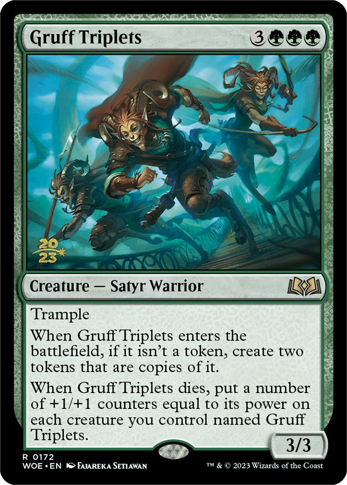 Gruff Triplets [Wilds of Eldraine Prerelease Promos] | Clutch Gaming