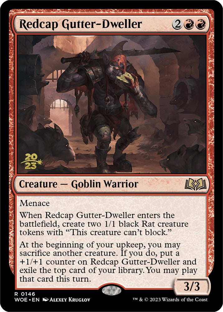 Redcap Gutter-Dweller [Wilds of Eldraine Prerelease Promos] | Clutch Gaming