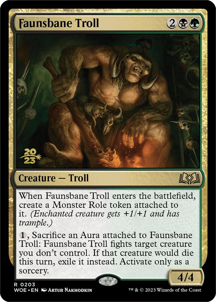 Faunsbane Troll [Wilds of Eldraine Prerelease Promos] | Clutch Gaming