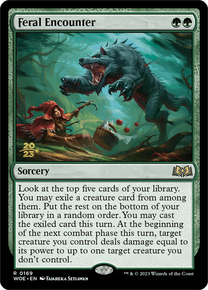 Feral Encounter [Wilds of Eldraine Prerelease Promos] | Clutch Gaming