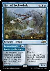 Horned Loch-Whale // Lagoon Breach [Wilds of Eldraine Prerelease Promos] | Clutch Gaming